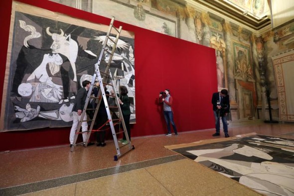 Il cartone di Guernica è arrivato a Roma