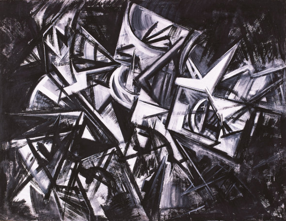 Emilio Vedova, Visione contemporanea, 1954, olio su tela, 130 x 170 cm