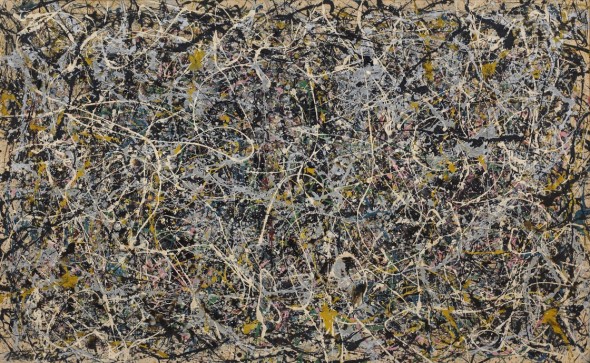 Number 1, 1949, 1949 Enamel and metallic paint on canvas 63 × 102 in 160 × 259.1 cm