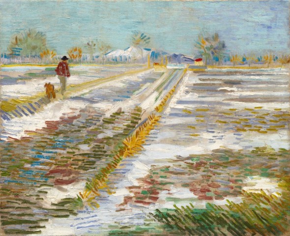 Vincent van Gogh, Paesaggio con neve, 1888