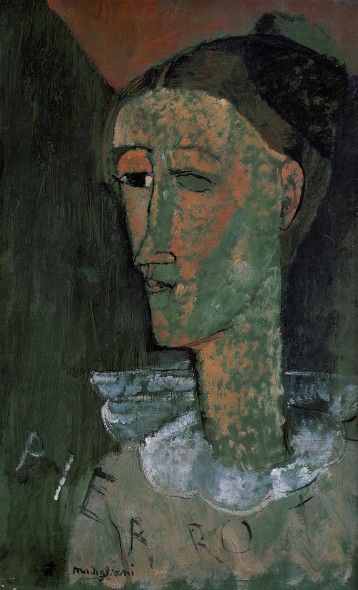 Modigliani, Pierrot (Self Portrait as Pierrot), 1915