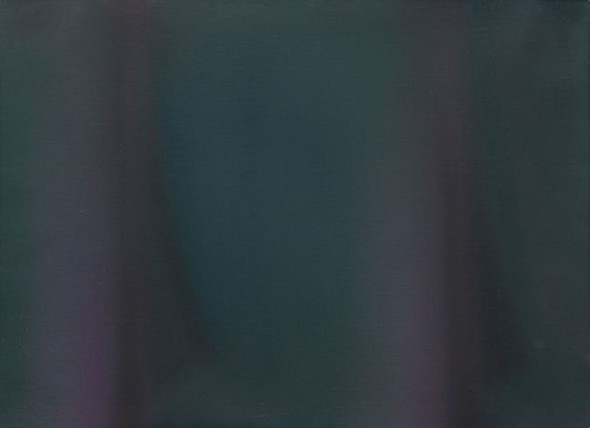Claudio Olivieri Viola verde 1977, olio su tela, cm. 60 x 80