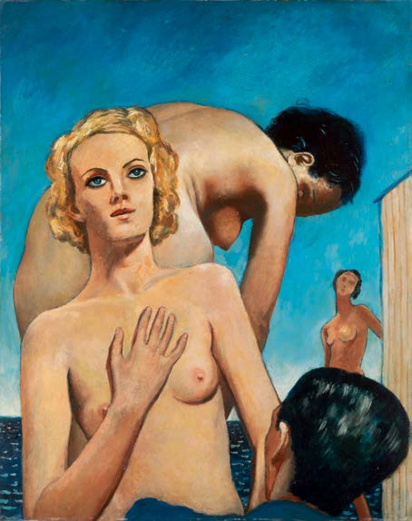 FRANCIS PICABIA, Les baigneuses, femmes nues bord de mer, oil on card, 1941 (est. £400,000-600,000)
