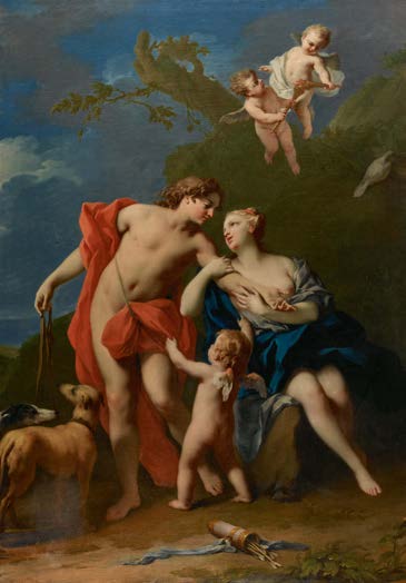 JACOPO AMIGONI, Venus and Adonis, oil on canvas (est. £300,000-500,000)