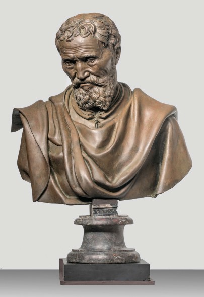 “Daniele da Volterra, Busto in bronzo di Michelangelo Buonarroti (dopo il restauro), Galleria dell’Accademia di Firenze”