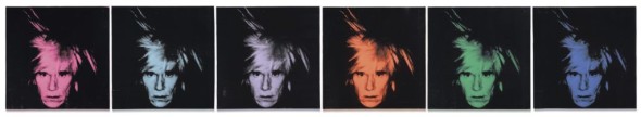 Andy Warhol’s Six Self Portraits (1986). Photo: courtesy of Christie’s.