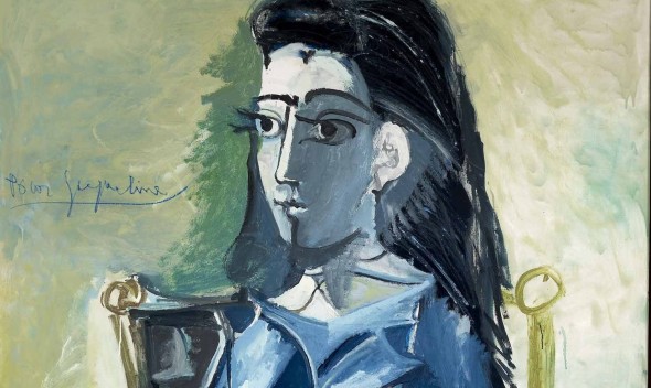 Picasso, Jacqueline assise avec son chat, 1964 (particolare)