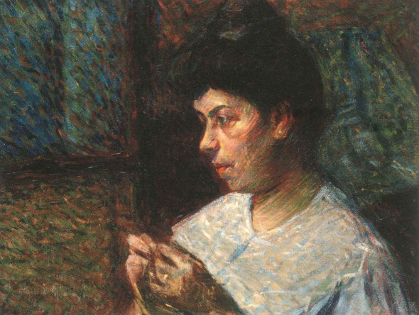 Umberto Boccioni, Donna che cuce, 1906 