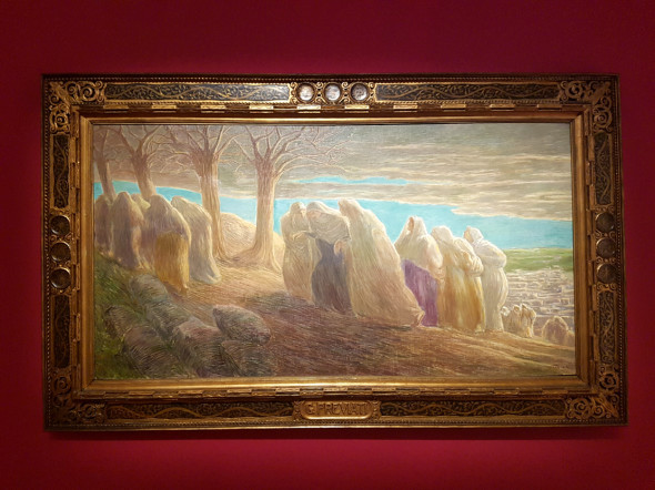 Gaetano Previati, La via del Calvario, 1912, olio su tela Pinacoteca Fondazione Cassa di Risparmio di Tortona