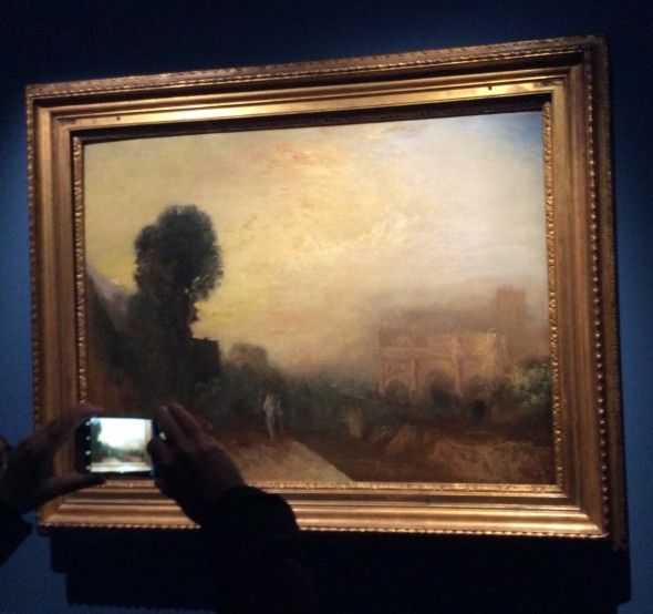 Paesaggio di Turner fotografato da un visitatore