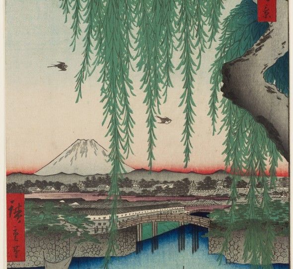 Visioni dal Giappone Utagawa Hiroshige Il ponte di Yatsumi Serie: Cento vedute di luoghi celebri di Edo 1856, ottavo mese 332 x 220 mm silografia policroma Museum of Fine Arts, Boston - William Sturgis Bigelow Collection