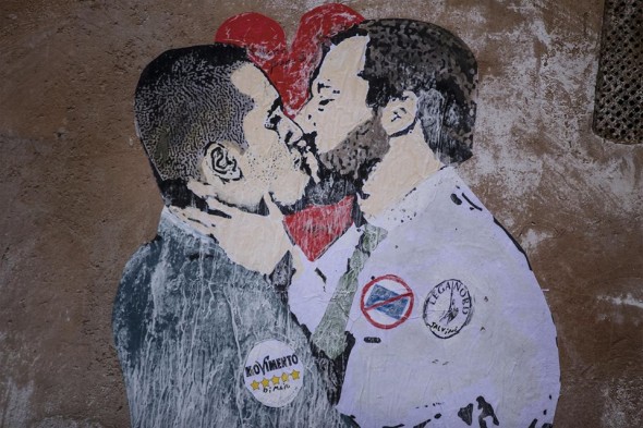Murale Tvboy Di Maio Salvini