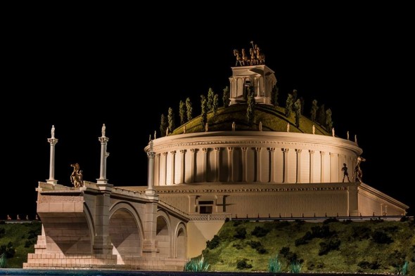 Modellino di Castel Sant'Angelo con proiezioni multimediali