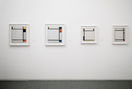 The works by Piet Mondrian that are currently in possession of the Kaiser Wilhelm Museum in Krefeld, Germany. Photo: Kaiser Wilhelm Museum.