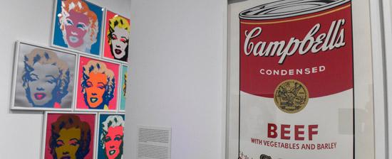 Veduta dell'esposizione «Andy Warhol. L'arte meccanica»