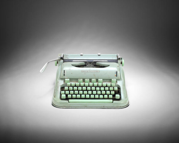 Sylvia Plath’s Hermes 3000 typewriter. Photo courtesy of Bonhams.