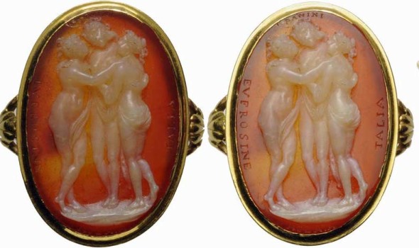 Cammeo neoclassico di Luigi Panini, 1820 circa Montato su un anello in oro Misure del cammeo 31x23x4 mm  Lotto 362 – 15.000/18.000 GBP