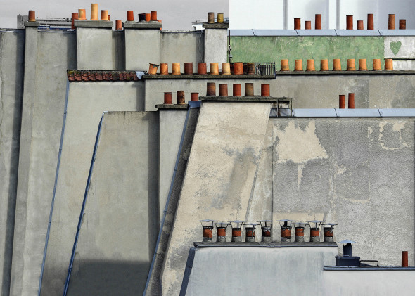 ©Michael Wolf Paris Rooftops Paris, 2014 Digital C-prints, wooden frame, museum glass 105 x 145,5 cm