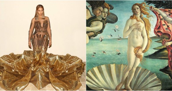 Beyoncé al Wearable Art Gala e la Nascita di Venere di Botticelli