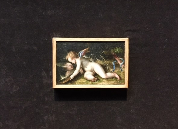 Camillo Boccaccino, Amore si specchia nello scudo, 1532-1537 circa, Pinacoteca di Brera, Milano