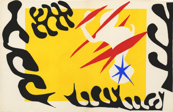 Henri Matisse, Jazz: Cauchemar clean, 1947. Stampa su stencil incollato su carta 425x238 mm
