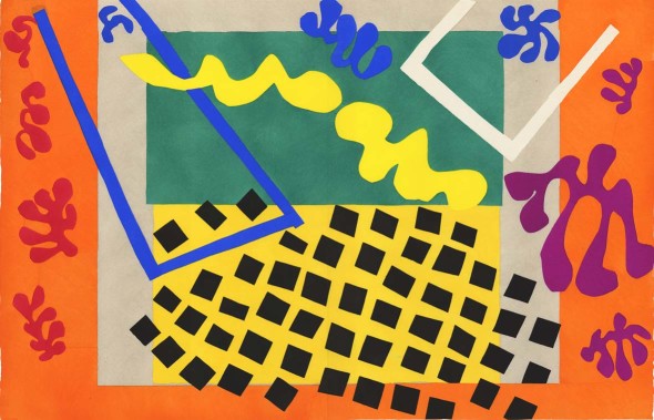 Henri Matisse, Codomas clean, 1947. Stampa su stencil incollato su carta 425x238 mm