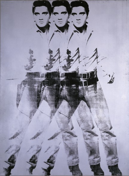 Andy  Warhol    Pittsburgh,  Pennsylvania  1928  -  New  York  1987  Triple  Elvis,  1963  acrilico,  inchiostro  serigrafato  su  tela,  208  x  152  cm  Collezione  Luigi  e  Peppino  Agrati  ©  The  Andy  Warhol  Foundation  for  the  Visual  Arts  Inc.  by  SIAE  2018 