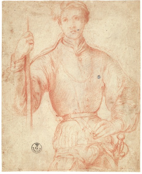 Jacopo da Pontormo, Studio per l’Alabardiere, Firenze, Gallerie degli Uffizi, Gabinetto dei disegni e delle stampe