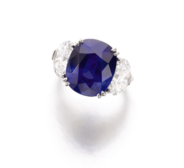 Lot 359 Fine sapphire and diamond ring Estimate: CHF 1,755,000 – 2,725,000 / US$ 1,840,000 – 2,860, 000