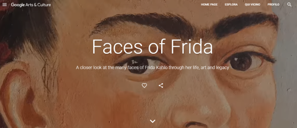 Frida Kahlo, Google Arts & Culture, Faces of Frida