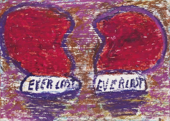 JEAN-MICHEL BASQUIAT (New York, USA 1960 - New York, USA 1988) Senza titolo (Everlast) acrilico, olio e pigmenti organici su cartolina, cm 17,78x12,7 eseguito nel 1982   L'opera è accompagnata da autentica  rilasciata nel 2000, dal Authentication Committee of the Estate of Jean-Michel Basquiat L'opera è registrata presso l'Authentication Committee of the Estate of Jean-Michel Basquiat, con il numero n. 10874   Provenienza Collezione privata, Usa Collezione privata, Arezzo   Prima ancora di iniziare a dipingere insieme alla metà degli anni ottanta, Andy Warhol e Jean-Michel Basquiat condividevano un analogo interesse per determinati soggetti e temi. Erano entrambi affascinati dalla combinazione di testi e scritti o stampati e immagini, ed entrambi attinsero soggetti della cultura popolare. Nelle sue opere fondamentali dei primi anni sessanta Warhol, aveva usato ripetutamente titoli di giornali, pubblicità, marchi di fabbrica e prezzi di prodotti, personaggi dei fumetti e celebrità come soggetti dei suoi dipinti e dei suoi disegni. L'opera di Basquiat, realizzata vent'anni dopo, s'imperniava su elementi simili, ma accostati da una prospettiva diversa. Fu un evento fortuito e profetico quando i due artisti vennero inviati a lavorare insieme. Nel 1984 Bruno Bischofberger chiese a Warhol, a Basquait e a Francesco Clemente di creare dei dipinti in collaborazione. Warhol apprezzava la compagnia e la creatività di Basquiat, e viceversa, e fra i due si instaurò una forte amicizia, non solo su basi professonali ma anche personali. Da questo momento continuarono a collaborare, per molti anni realizzando tele importanti, e come testimonia questo lavoro di Basquiat, legato alla boxe e precursore della mostra che realizzarono insieme presso la Galleria Tony Shafrazi, negli anni a seguire. Fu Basquait a chiedere al fotografo Halsband se avesse fotografato un poster in stile boxing tradizionale che lui e Warhol desideravano per un nuovo spettacolo. Il risultato, letteralmente, è la storia. Stima  € 20.000 / 40.000JEAN-MICHEL BASQUIAT (New York, USA 1960 - New York, USA 1988) Senza titolo (Everlast) acrilico, olio e pigmenti organici su cartolina, cm 17,78x12,7 eseguito nel 1982   L'opera è accompagnata da autentica  rilasciata nel 2000, dal Authentication Committee of the Estate of Jean-Michel Basquiat L'opera è registrata presso l'Authentication Committee of the Estate of Jean-Michel Basquiat, con il numero n. 10874   Provenienza Collezione privata, Usa Collezione privata, Arezzo   Prima ancora di iniziare a dipingere insieme alla metà degli anni ottanta, Andy Warhol e Jean-Michel Basquiat condividevano un analogo interesse per determinati soggetti e temi. Erano entrambi affascinati dalla combinazione di testi e scritti o stampati e immagini, ed entrambi attinsero soggetti della cultura popolare. Nelle sue opere fondamentali dei primi anni sessanta Warhol, aveva usato ripetutamente titoli di giornali, pubblicità, marchi di fabbrica e prezzi di prodotti, personaggi dei fumetti e celebrità come soggetti dei suoi dipinti e dei suoi disegni. L'opera di Basquiat, realizzata vent'anni dopo, s'imperniava su elementi simili, ma accostati da una prospettiva diversa. Fu un evento fortuito e profetico quando i due artisti vennero inviati a lavorare insieme. Nel 1984 Bruno Bischofberger chiese a Warhol, a Basquait e a Francesco Clemente di creare dei dipinti in collaborazione. Warhol apprezzava la compagnia e la creatività di Basquiat, e viceversa, e fra i due si instaurò una forte amicizia, non solo su basi professonali ma anche personali. Da questo momento continuarono a collaborare, per molti anni realizzando tele importanti, e come testimonia questo lavoro di Basquiat, legato alla boxe e precursore della mostra che realizzarono insieme presso la Galleria Tony Shafrazi, negli anni a seguire. Fu Basquait a chiedere al fotografo Halsband se avesse fotografato un poster in stile boxing tradizionale che lui e Warhol desideravano per un nuovo spettacolo. Il risultato, letteralmente, è la storia. Stima  € 20.000 / 40.000