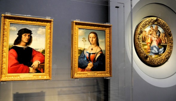 I ritratti di Maddalena e Agnolo Doni di Raffaello, e il Tondo Doni, di Michelangelo