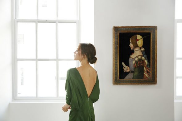 Victoria Beckham X Old Master Paintings. Circle of Leonardo da Vinci. Photo: Chris Floyd.