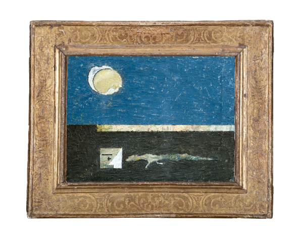 ANTONIO LICINI "Notturno n.2" 1932 olio su tela cm 33x41