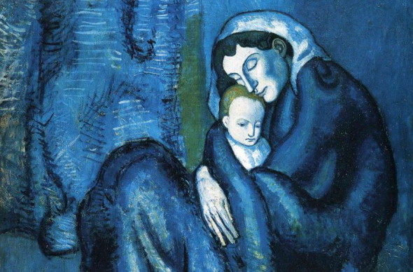 Picasso, Madre con bambino, 1902