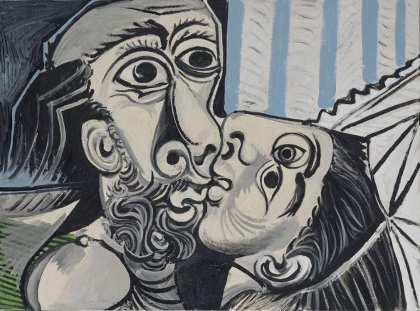 Pablo Picasso Il bacio, 1969 olio su tela, 97×130 cm Paris, Musée National Picasso Credito fotografico: © RMN-Grand Palais (Musée national Picasso-Paris) /Jean-Gilles Berizzi/ dist. Alinari : © Succession Picasso, by SIAE 2018