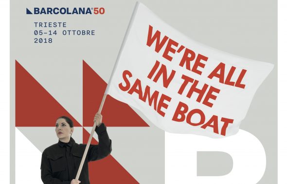 Un particolare del manifesto di Marina Abramovic per Barcolana50
