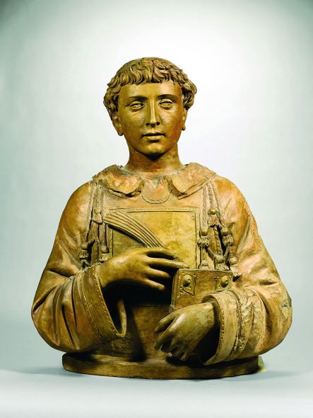 busto in terracotta raffigurante San Girolamo realizzato da Donatello