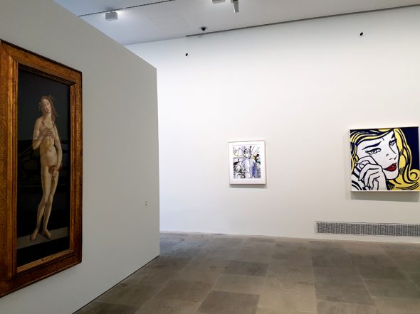 Botticelli e Lichtenstein (Foto Luca Zuccala ArtsLife)