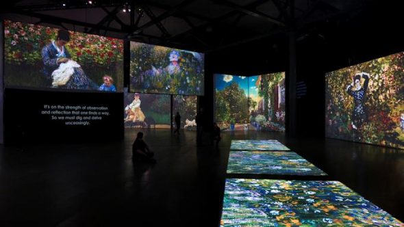 immagini di impressionisti francesi in mostra multimediale