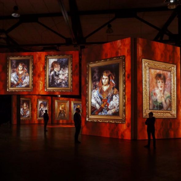 immagini di impressionisti francesi in mostra multimediale