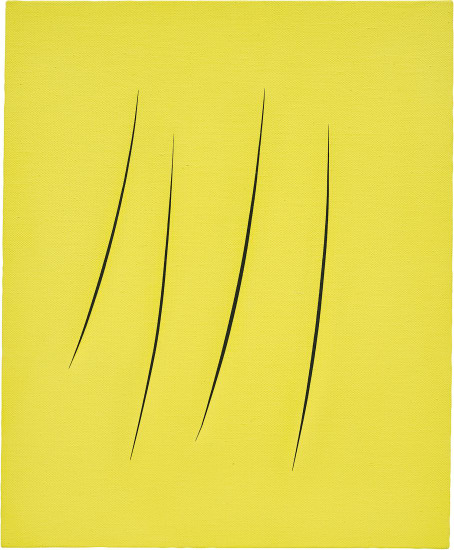 Lucio Fontana, Concetto Spaziale, Attese. 1963. 61 x 50 cm. Estimate £700,000 - 900,000