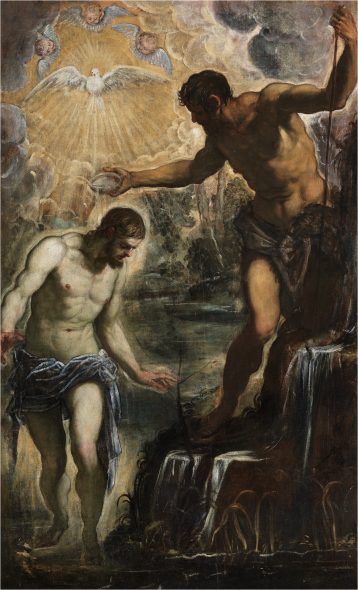 Battesimo di Cristo, 1580 ca olio su tela, 283 x 162 cm Patriarcato di Venezia, Ufficio Beni Culturali, chiesa di San Silvestro