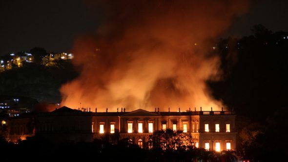 Incendio al National mueum