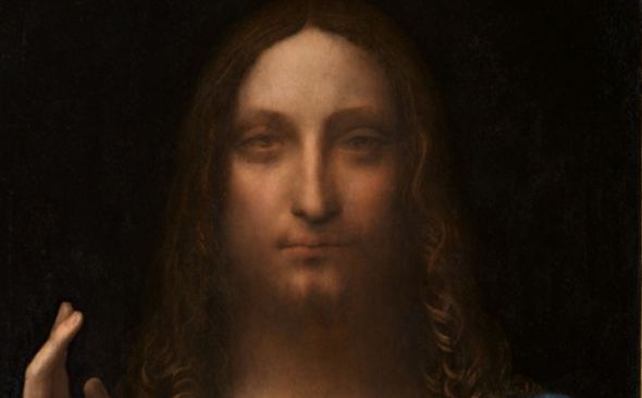 Leonardo da Vinci, Salvator Mundi, un particolare