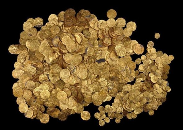Il più grande tesoro di monete d'oro mai scoperto in Israele