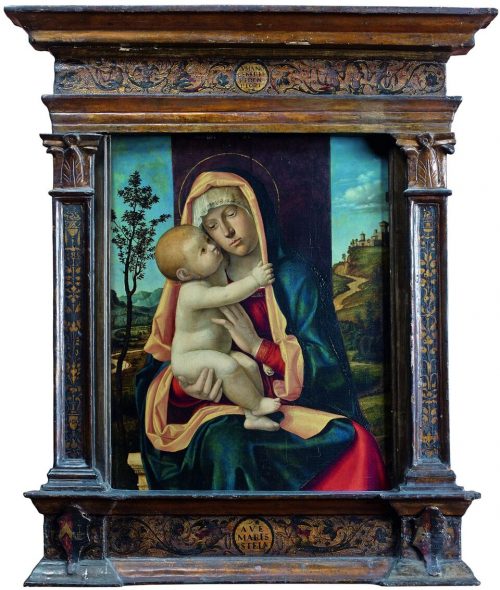 Giovanni Battista Cima da Conegliano (Conegliano 1459/60 – 1517/18) Madonna col Bambino , 1490 - 92 Olio su tavola, 44 x 33 cm