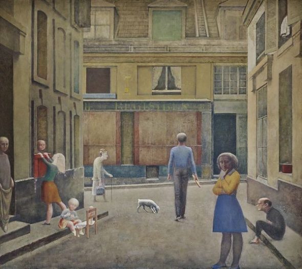 Balthus Passage du Commerce Saint-André, 1952–1954 Oil on canvas, 294 x 330 cm Private collection © Balthus Photo: Robert Bayer