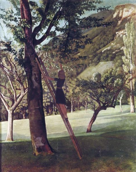 Balthus Le Cerisier, 1940 Oil on wood, 92 x 72,9 cm Roman Family London © Balthus