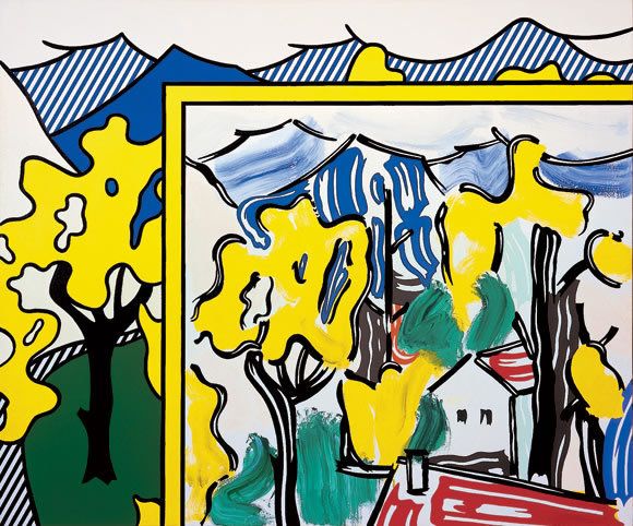 Roy Lichtenstein | Painting in Landscape, 1984 | Roy Lichtenstein e la pop art americana 